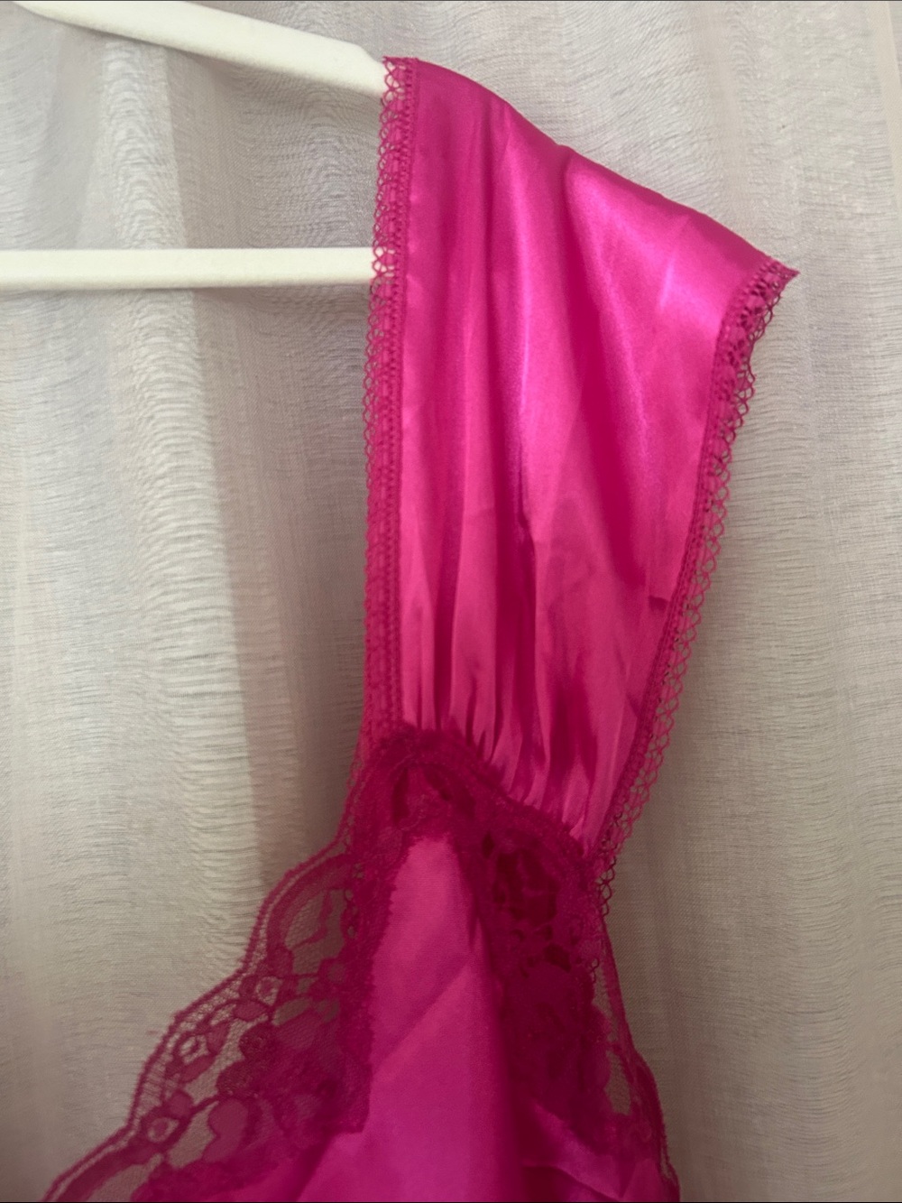 Magenta night dress/slip 5x